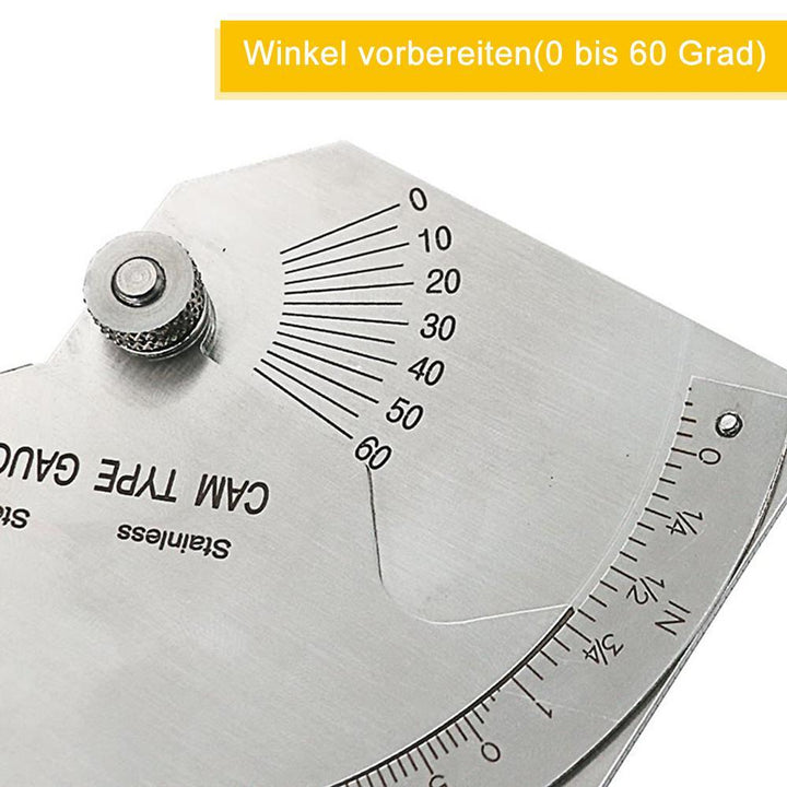 Lisslune | Welding Inspection Ruler, Welding Gauge with Curved Disc