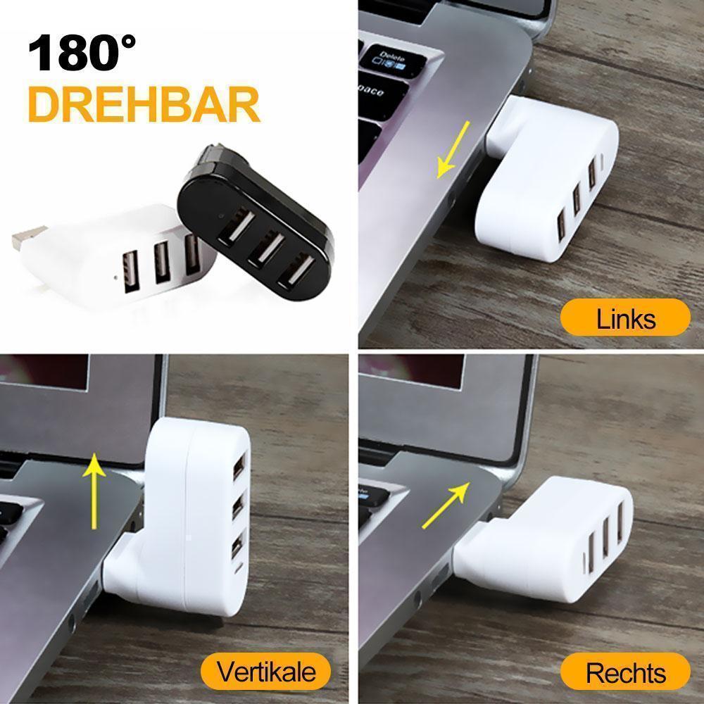 Lisslune | Multifunctional Mini Rotatable 3-Port USB Connection