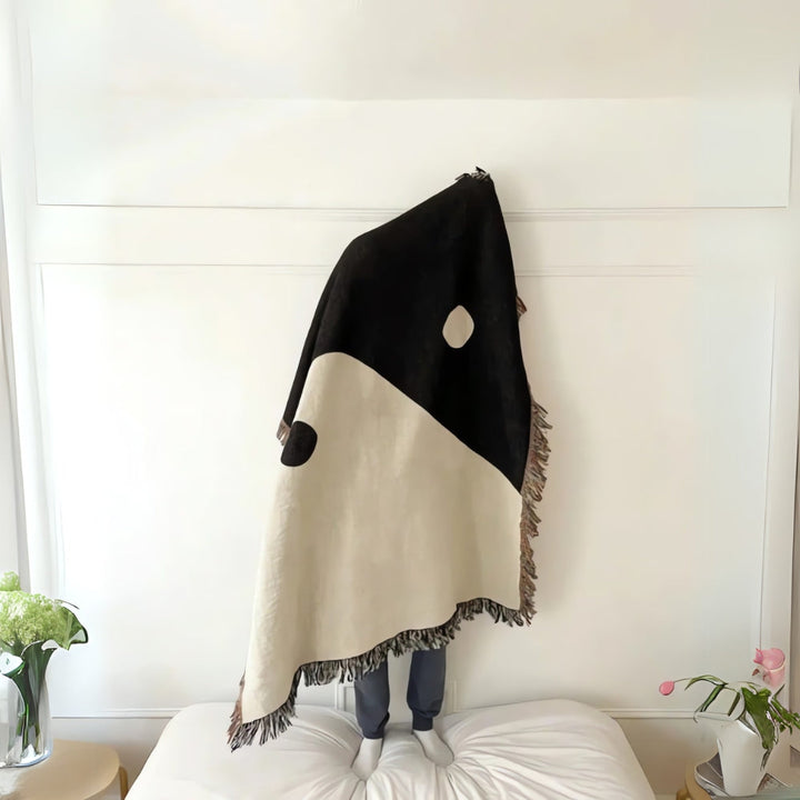 Lisslune | Artistic Yin Yang Tapestry Throw Blanket
