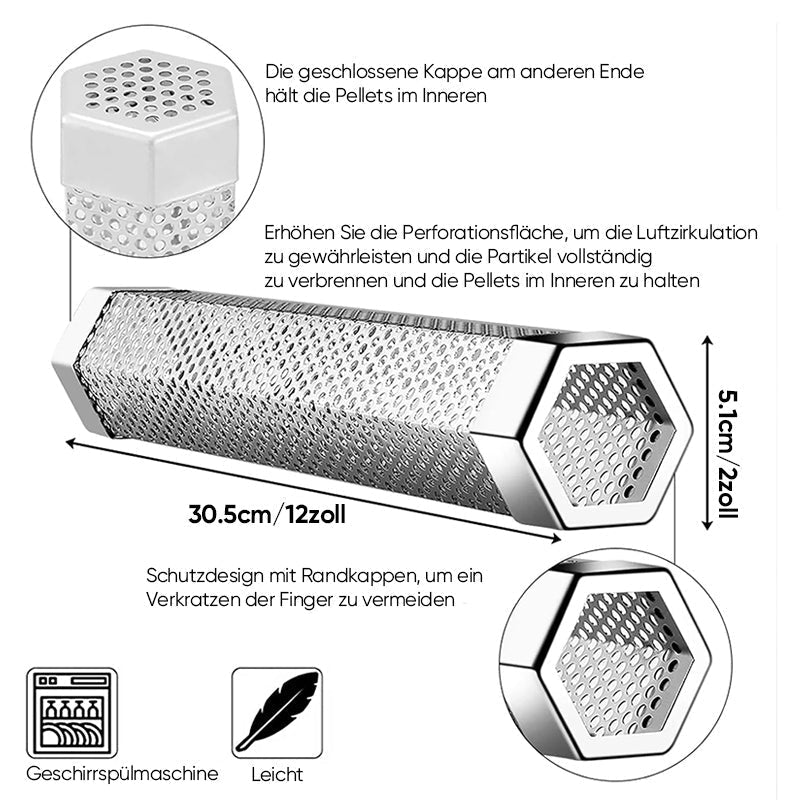 Lisslune | 12' Pellet Smoker Tube for all grills or smoking devices