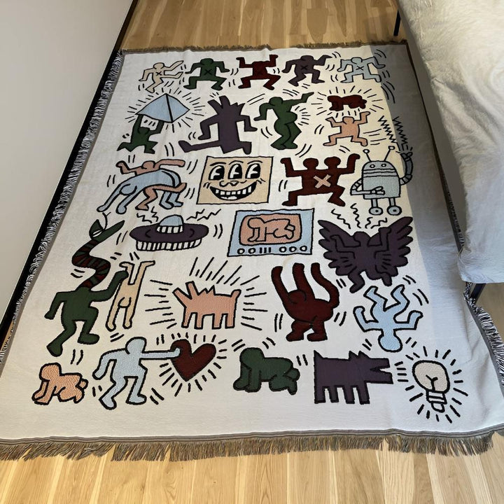 Lisslune | Bold Expressions Tassel Blanket