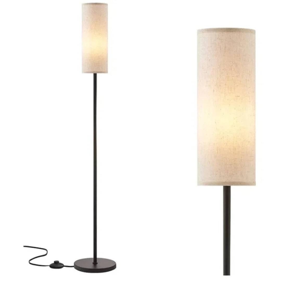 Lisslune | LumiCyl – Modern floor lamp with cylindrical fabric shade