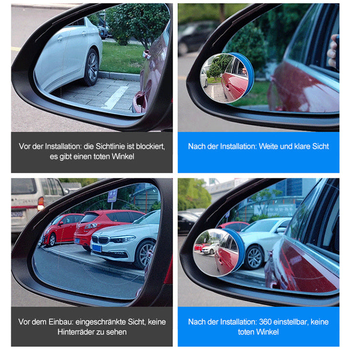 Lisslune | 360-degree car rearview small round mirror