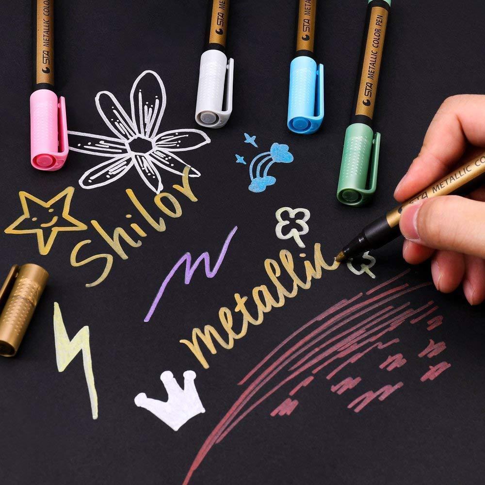 Lisslune | Waterproof Paint Marker Pens (Set with 10 Colors)