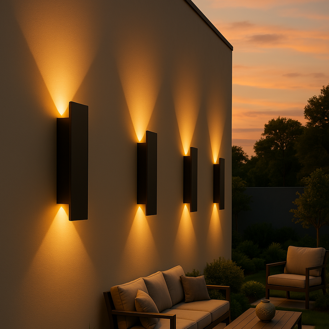 Lisslune | Streamline LED Outdoor Wall Light – Weatherproof IP65 – 4 Sizes Available