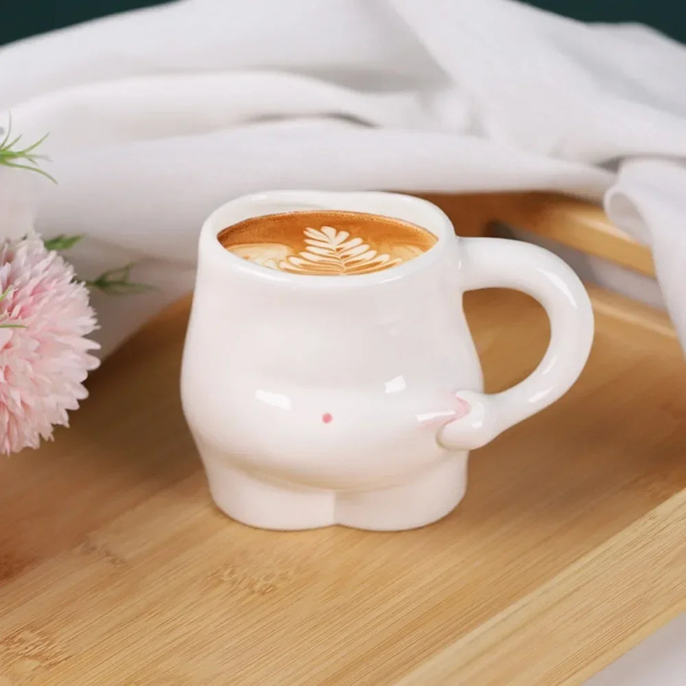 Lisslune | Big Belly Fat Ceramic Coffee Mug