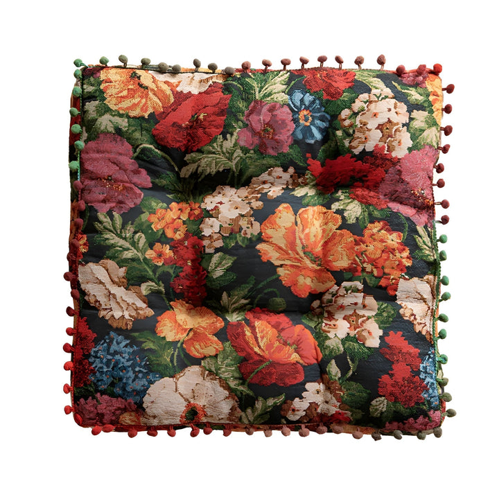 Lisslune | Retro Floral Bohemian Tassel Cushion