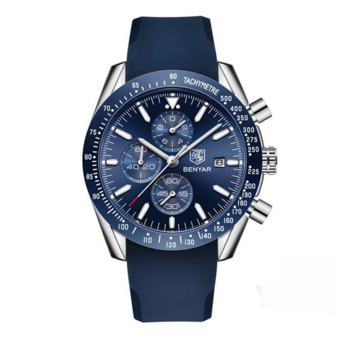 Lisslune | Men’s Waterproof Quartz Watch with Leather Strap