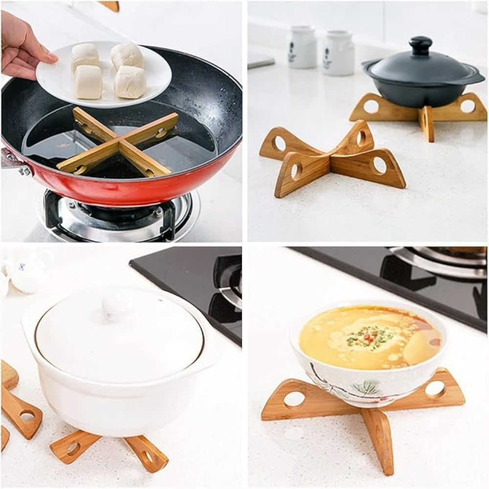 Lisslune | Bamboo Pot Stand & Steam Rack