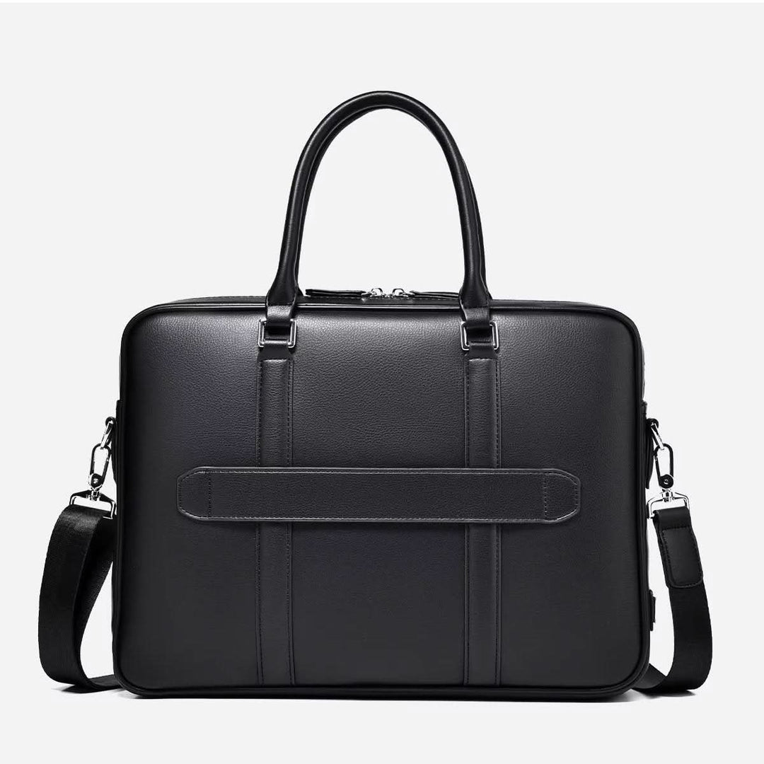 Lisslune | Manhattan Leather Business Laptop Briefcase Crossbody Handbag