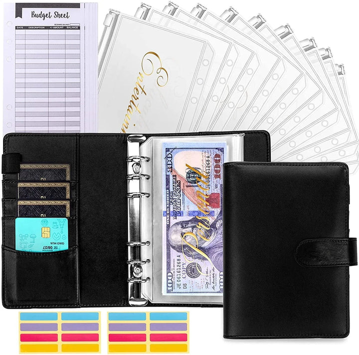 Lisslune | Budget binder with cash envelope system and credit card slots