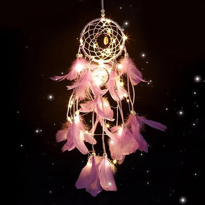 Lisslune | LumeDrøm Decorative Dreamcatcher – Magical Atmosphere with LED Lights