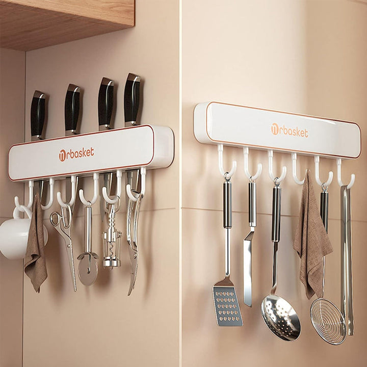 Lisslune | Multifunctional Wall Mounted Knife Storage Shelf