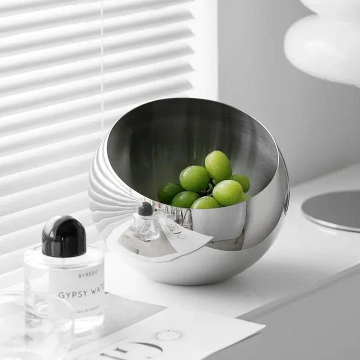 Lisslune | Modern Arc Steel Fruit Bowl