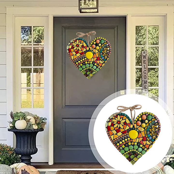 Lisslune | Large Garden Mosaic Heart Decoration