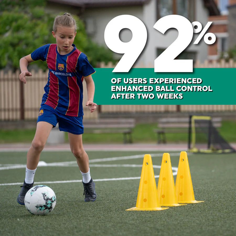 Lisslune | Football Pro Training Mat | Anti-Slip, 2x2m Size & Video Program for Skill Enhancement and Home Training