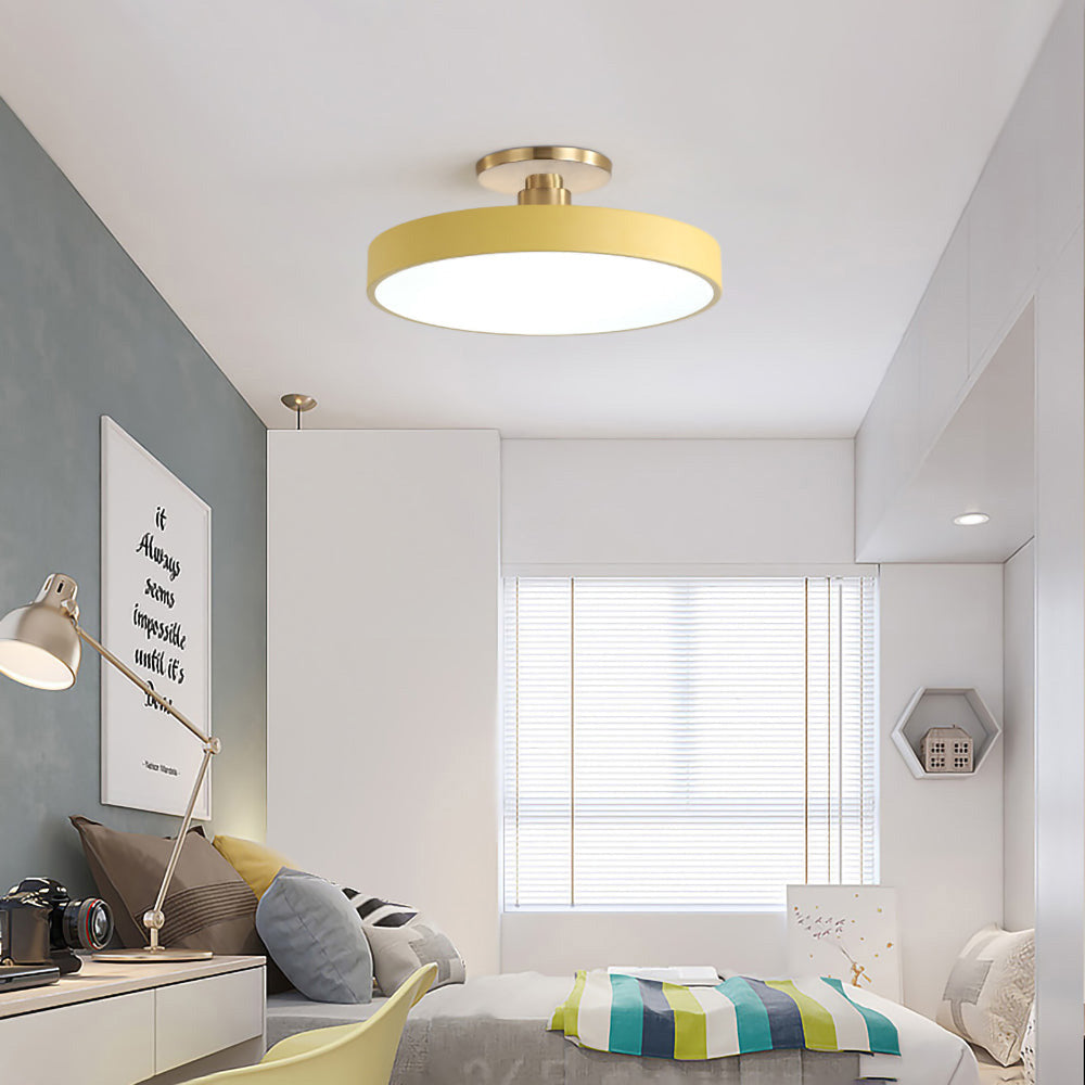 Lisslune | Modern LED Semi Flush Mount Ceiling Light | Energy-Saving. Durable Design for Hallway. Dining Room & Living Room