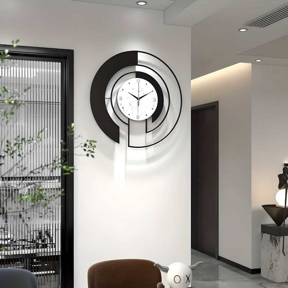 Lisslune | SerenityTick – Quiet geometric wall clock with smooth movement for peaceful spaces