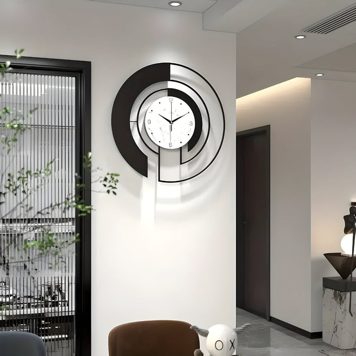 Lisslune | SerenityTick – Quiet geometric wall clock with smooth movement for peaceful spaces