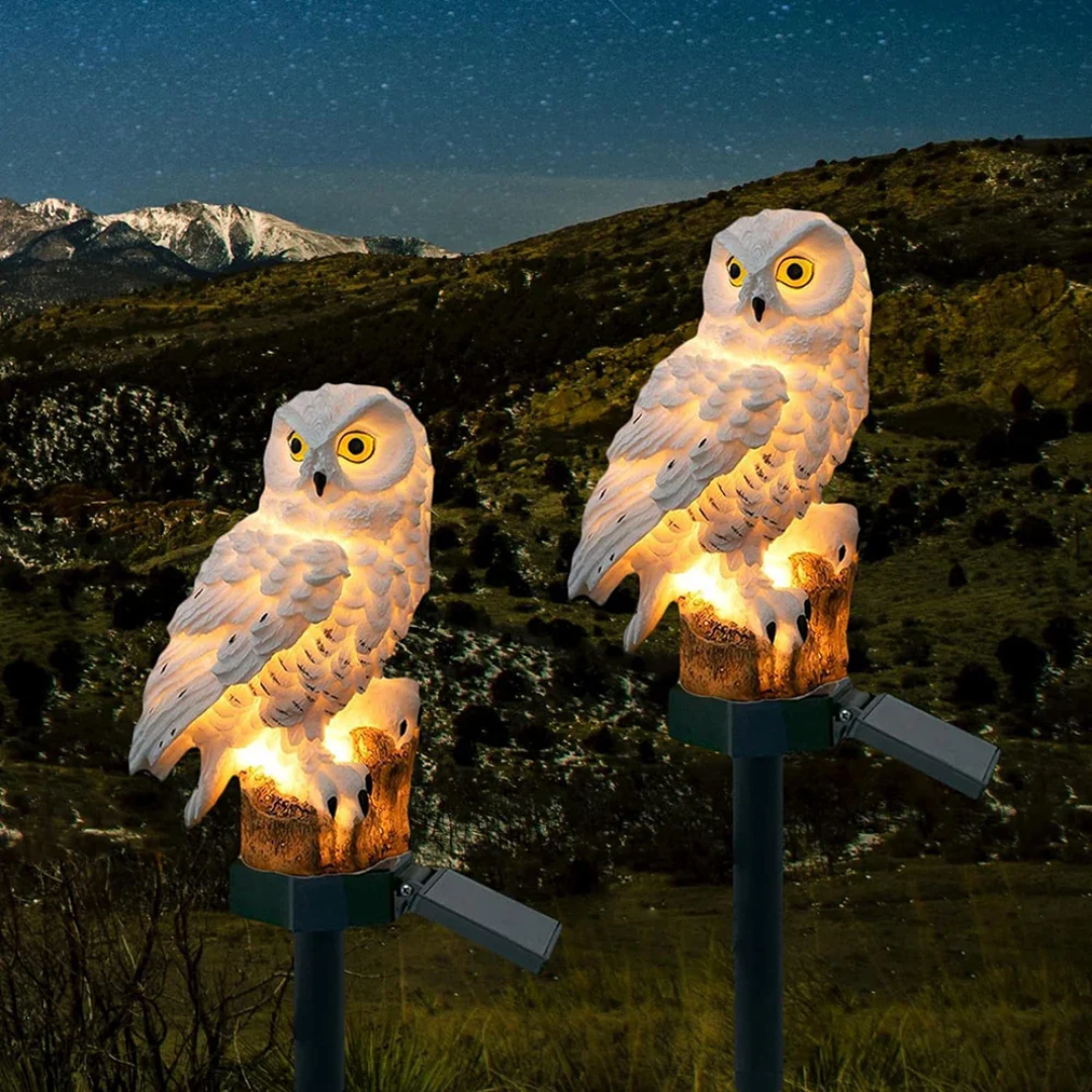 Lisslune | Solar Garden Lamps – Owl Design Outdoor Lighting with Solar Energy