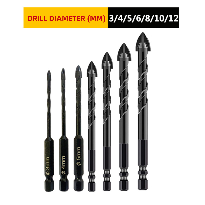 Lisslune | Hexagonal Shaft Triangle Drill Set