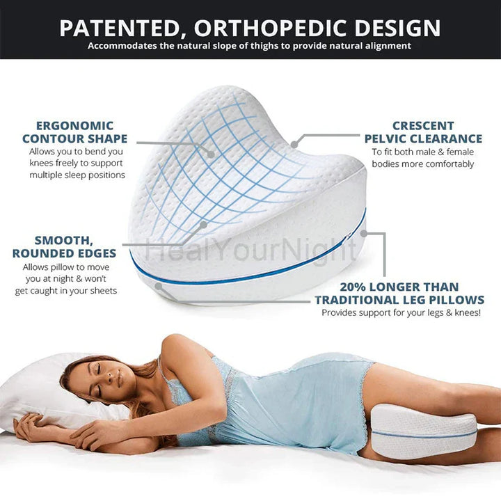 Lisslune | Ergonomic Memory Foam Pillow for Legs