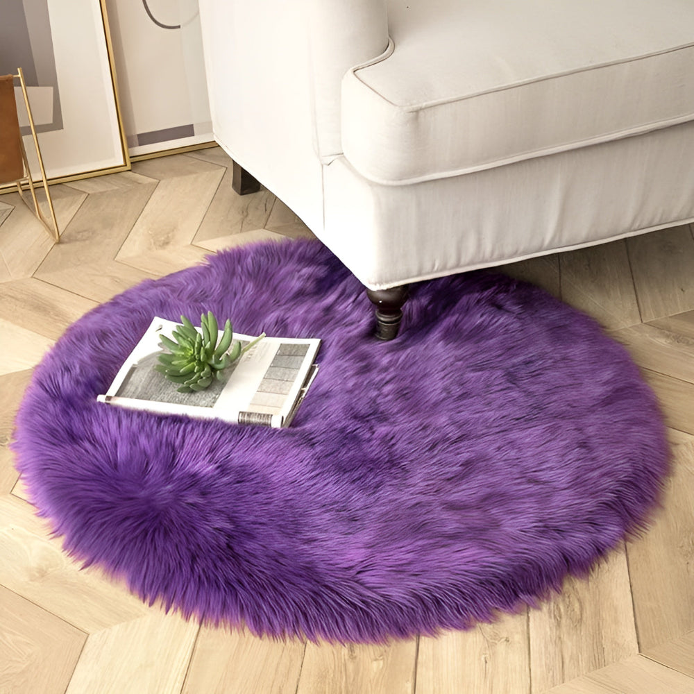 Lisslune | Round Cloud Soft Plush Rug