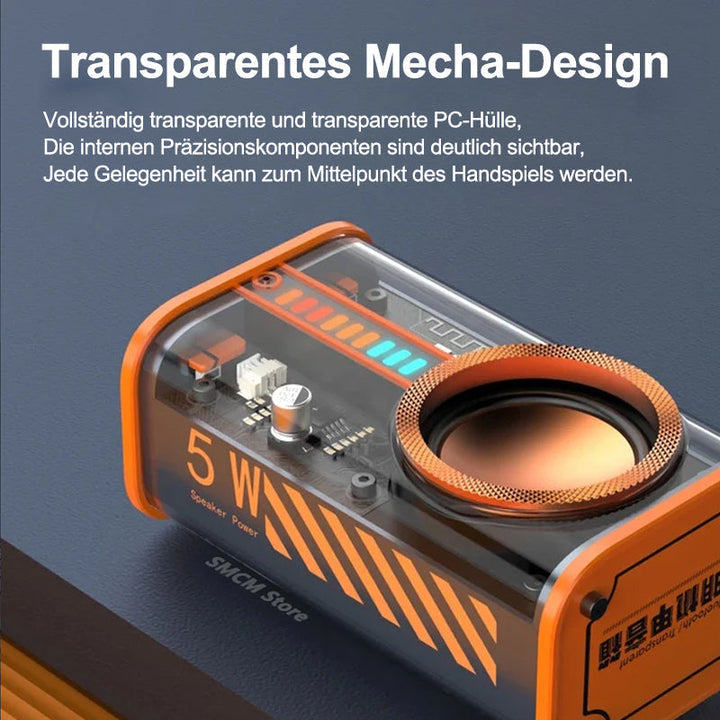 Lisslune | Transparent wireless Mecha Bluetooth speaker