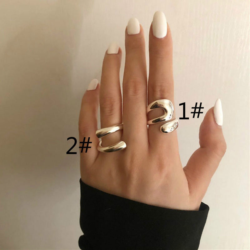 Lisslune | Drop Hoops Ring