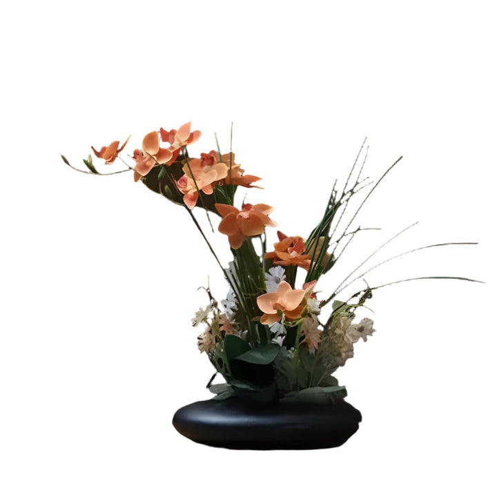 Lisslune | OrchidElegance artificial orchid collection – lifelike flower arrangement in a modern vase