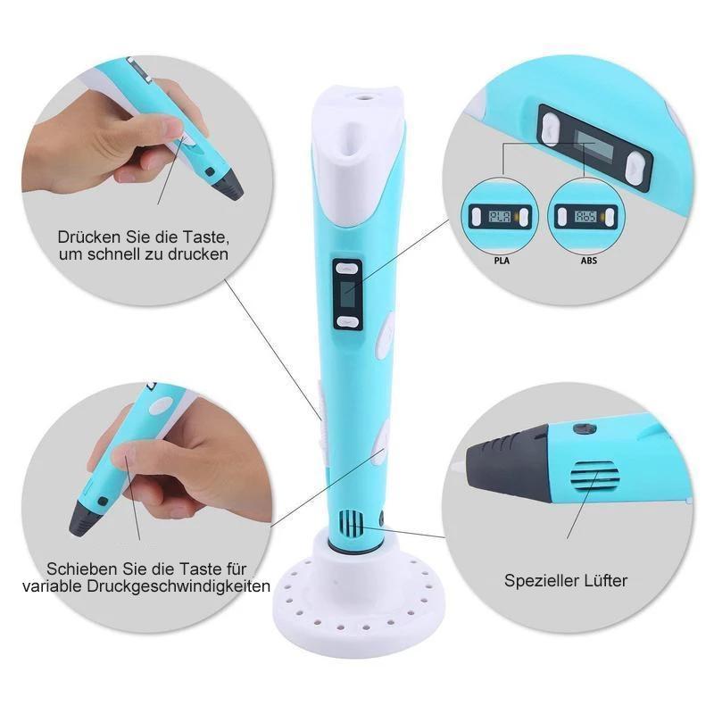 Lisslune | 3D printing pen with 5m filament for children and adults