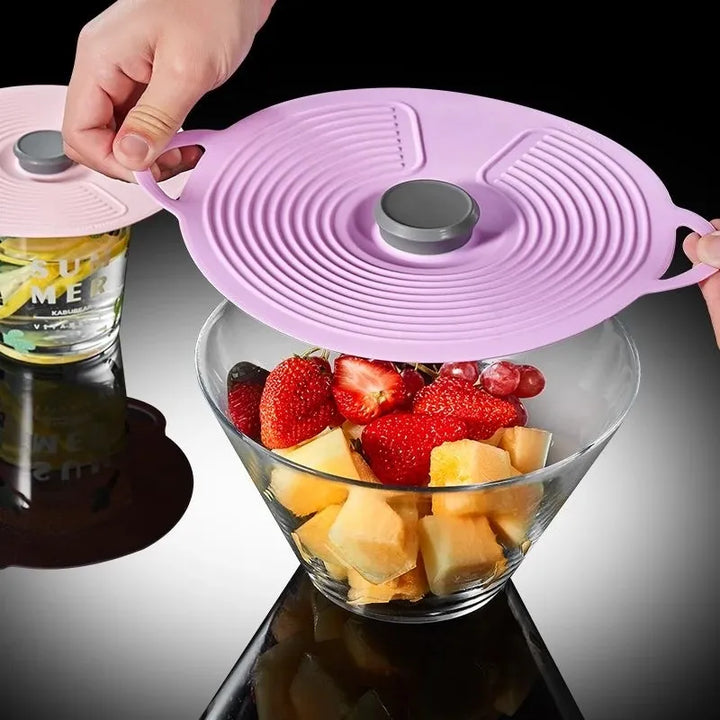 Lisslune | Airtight Suction Cup Silicone Bowl Lid