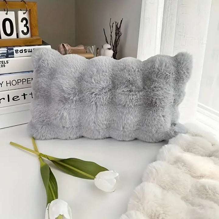 Lisslune | Rabbit Synthetic Fur Pillow Cover