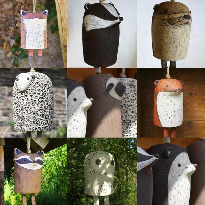 Lisslune | Beautiful rustic animal wind chimes