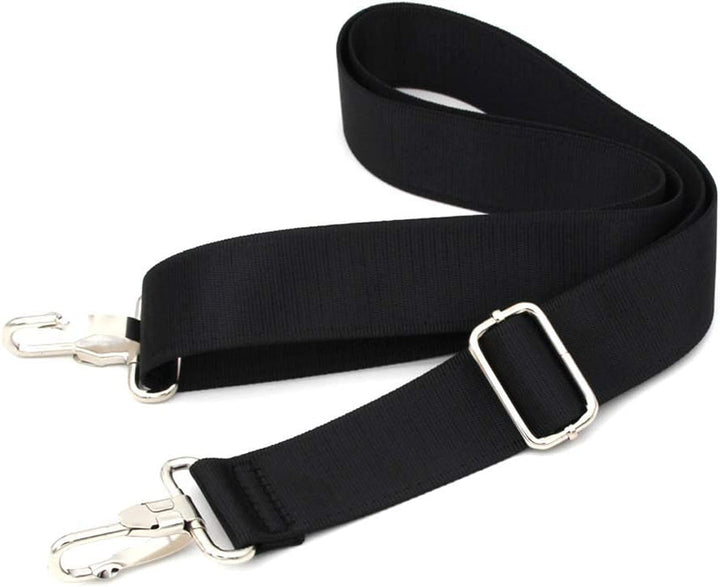 Lisslune | 47 inch bag replacement shoulder strap | Padded & Adjustable - Perfect for travel bags, laptop bags, briefcases, camera bags, messenger bags, diaper bags & more (Black)