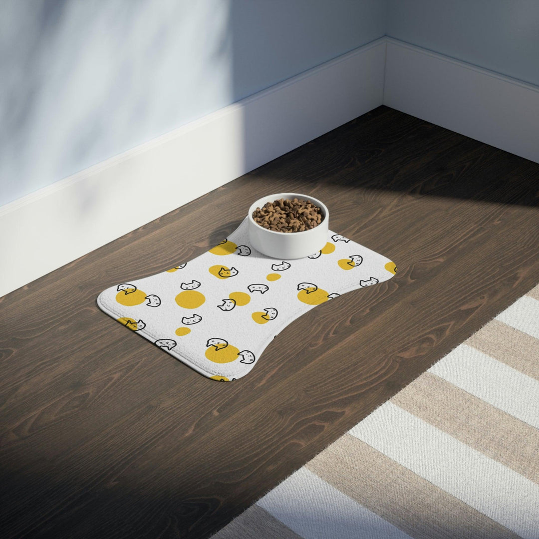 Lisslune | Adjustable Cute Animal Feeding Mats - Lively Bone and Fish Patterns for Neater Meals