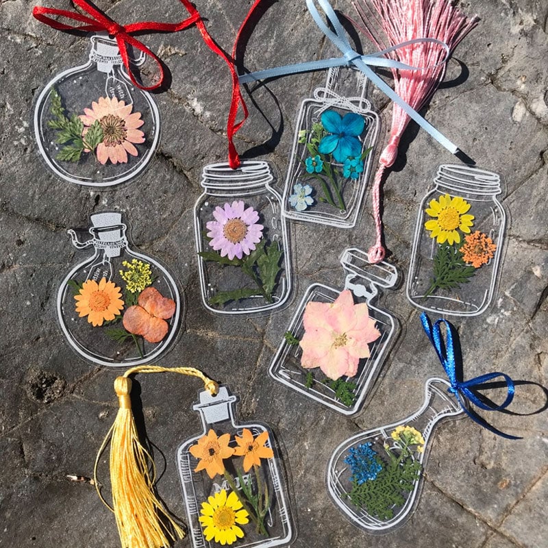 Lisslune | Dried Flower Bookmarks Set
