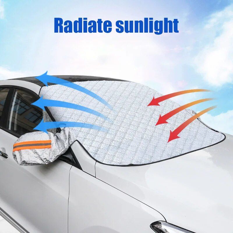 Lisslune | Multipurpose Magnetic Car Windshield Protector – Snow, Ice, and Sun Cover