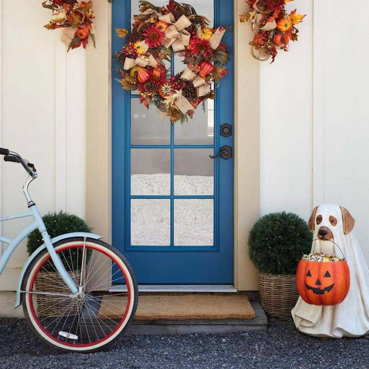 Lisslune | Pumpkin Puppy Resin Garden Decor