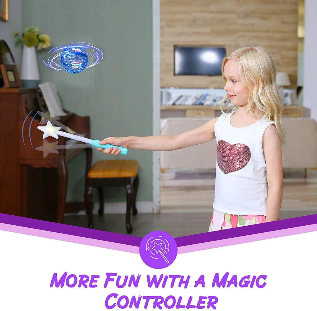 Lisslune | Flynova Pro Flying Ball Spinner Toy Hand-controlled Drone Helicopter 360 Degree Rotating Mini UFO with Light Kids Gifts