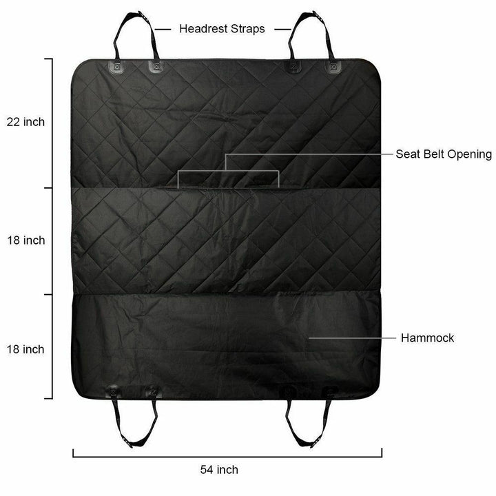 Lisslune | AutoPaws | Waterproof Pet Seat Cover for Cars, Trucks, SUVs | Safety and Comfort