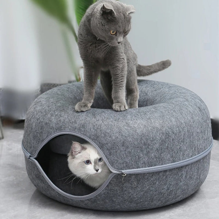 Lisslune | PetRest - Cozy Cat Bed Donut Bed for Ultimate Comfort