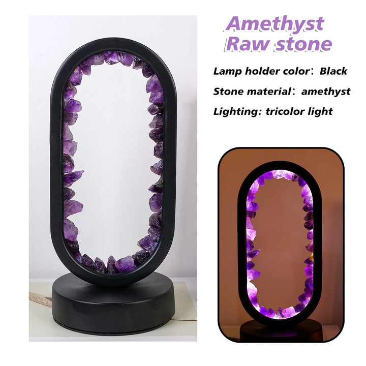 Lisslune | CrystalGlow – Handmade amethyst atmospheric lamp for relaxation and peace