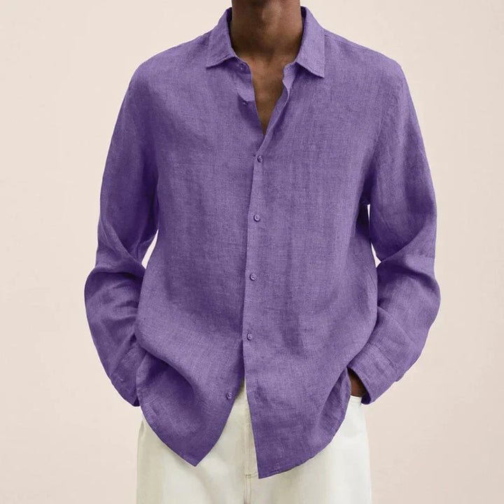 Lisslune | Linen Long Sleeve Shirt for Men