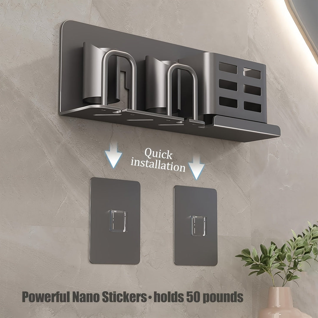 Lisslune | BristleHub Wall-Mounted Electric Toothbrush Holder – Aluminium Bathroom Organiser with Drainage Holes