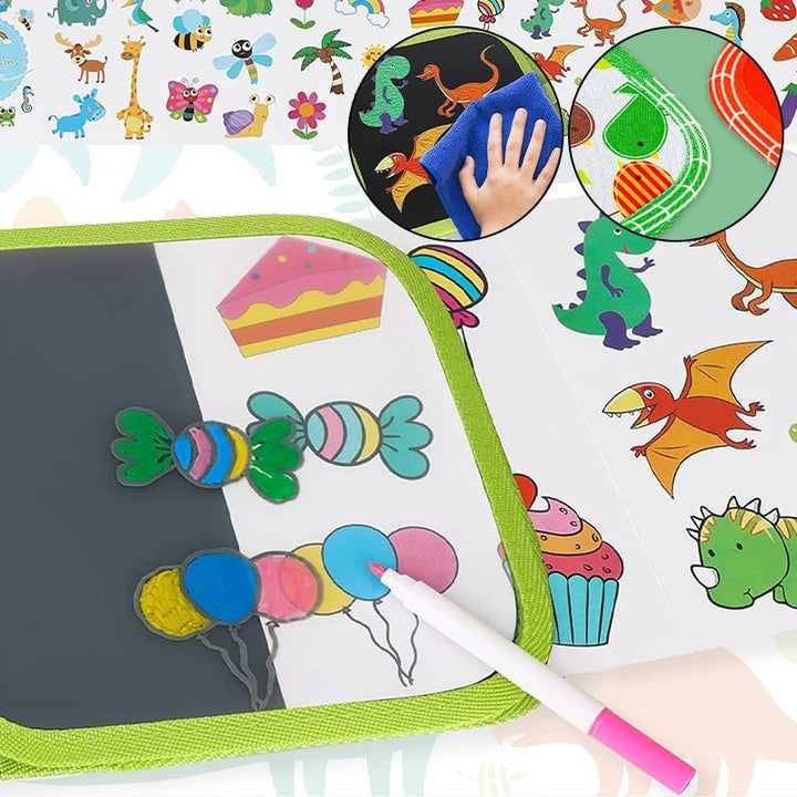 Lisslune | Portable erasable graffiti sketchbook