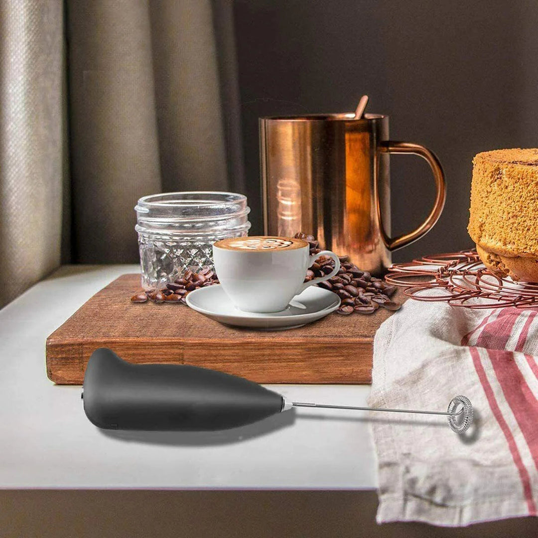Lisslune | Electric milk frother drink frother whisk mixer stirring device coffee machine egg frother