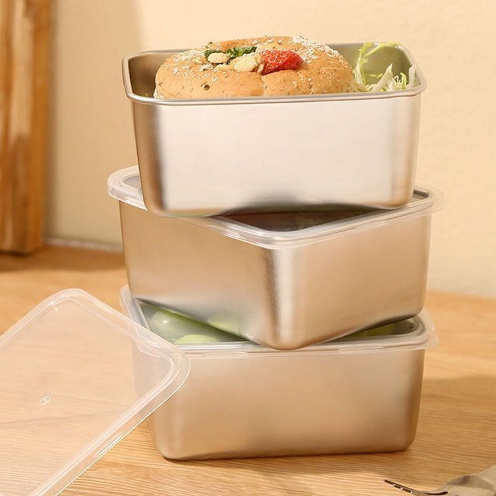 Lisslune | Stainless Steel Food Storage Container with Lid, Lunch, Snack Storage Box