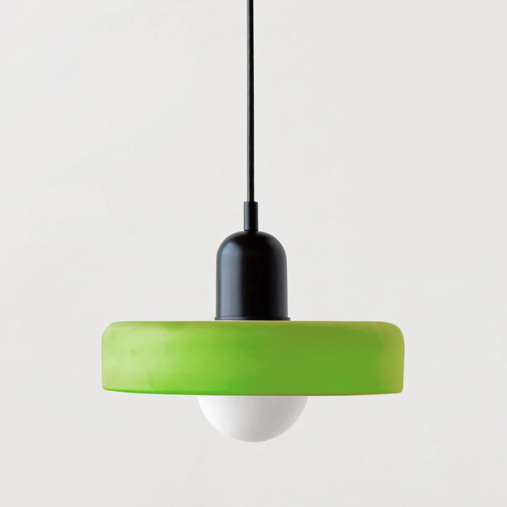 Lisslune | Coloured Glass Pendant Light – Elegant Bauhaus-Style Hanging Lamp for Living Room & Dining Area