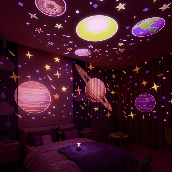 Lisslune | Magical Children's Room Lamp with Star Effect